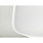 Vitra Eames Plastic Stool, high, cotton white RE - chrome, extra image