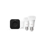 Philips Hue WCA Starterpaket: E27-Glühbirne, 2 Stk., Dimmschalter und Bridge Pro, extrabild
