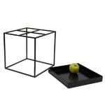 HAY Table carrée Tray, petit modèle, noir