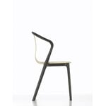 Vitra Belleville armchair, oak - black