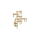 STOFF Copenhagen STOFF Nagel wall hanger, brass, view 5