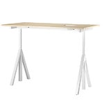 String Furniture String Works height adjustable work desk, 120 cm, ash