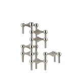 STOFF Copenhagen STOFF Nagel candleholder, brushed chrome, view 4
