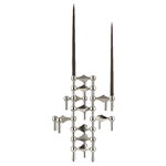 STOFF Copenhagen STOFF Nagel candleholder, brushed chrome, view 3