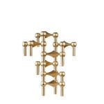 STOFF Copenhagen STOFF Nagel candleholder, brushed brass, view 4