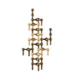 STOFF Copenhagen STOFF Nagel candleholder, brushed brass, view 9