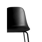 Audo Copenhagen Chaise de bar Harbour 75 cm, noir - acier noir