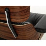 Vitra Poltrona e poggiapiedi Eames, dimens. nuove, palissandro - Premium F nero, immagine extra