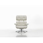 Vitra Eames Lounge Chair & Ottoman, new size, chestnut - Nubia cream/sand, extra image