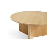 HAY Slit Wood table, 65 cm, lacquered oak