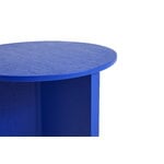 HAY Slit Wood table, 35 cm, high, vivid blue