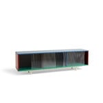 HAY Colour Cabinet m/ glasdörrar, golvstående, 180 cm, flerfärgad