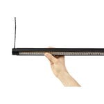 HAY Factor Linear pendant, Directional 1500, soft black