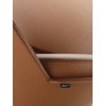 Vitra Heart Cone Chair poltrona lounge, acciaio - Leather Premium F 97 cognac, immagine extra