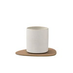 LIND DNA Tappeto in vetro Curve, nougat Pelle Corduroy, immagine extra