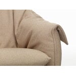 Vitra Bascule Lowback lounge chair, swivel, aluminium - Cento pink-mustard, view 5