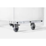 A. Petersen Roller cabinet with shelves, acrylic
