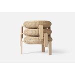 A. Petersen Stool, natural ash - wicker