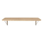 Carl Hansen & Søn AB019 työpöytä, 120 x 60 cm, valkoölytty tammi - ruostumaton teräs, tuotteen lisäkuva