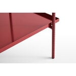HAY Rebar side table, 75 x 44 cm, barn red - grey marble