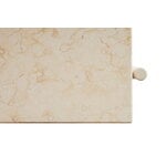 HAY Table basse Rebar, 80 x 49 cm, albâtre - marbre beige
