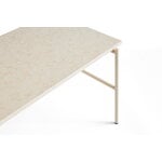 HAY Rebar coffee table, 80 x 49 cm, alabaster - beige marble