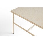 HAY Rebar sohvapöytä, 80 x 49 cm, alabasteri - beige marmori
