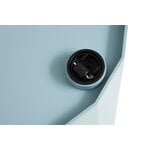 HAY Facet cabinet incl. feet and castors, high, misty blue, extra image