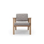 Nikari Archetyp Lobby chair, oak - grey Steelcut Trio 616, extra image