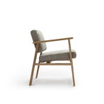 Nikari Archetyp Lobby chair, oak - grey Steelcut Trio 616, extra image