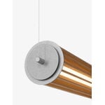 &Tradition Numbra TY1 pendant, tumbled aluminium - lacquered oak, view 5