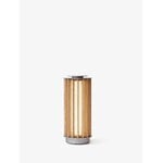 &Tradition Numbra TY3 portable lamp, tumbled aluminium - lacquered oak, view 4