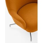&Tradition Rely HW139 lounge chair, swivel, high-back, polished aluminium -Gentle 0433, view 3