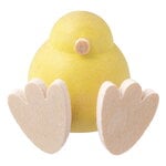 Aarikka Tipi-tii sitting figurine, yellow - natural, view 2