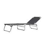Fiam Amigo Outdoor sunbed, chrome - black, foldable, extra image
