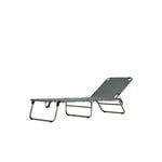Fiam Amigo Outdoor sunbed, chrome - sage green, foldable, extra image