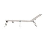 Fiam Amigo Outdoor sunbed, chrome - beige, foldable, extra image