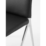 &Tradition Kape IF7 chaise, aluminium poli - cuir Noble noir, image extra