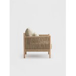 Ariake Braid lounge chair, white stained oak