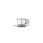 Serax Carte Blanche tasse à espresso avec soucoupe, 2 pcs, blanc, image extra