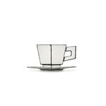 Serax Carte Blanche cappuccino cup with saucer,  2 pcs, white, extra image