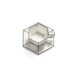 Serax Carte Blanche cappuccino cup with saucer,  2 pcs, white, extra image