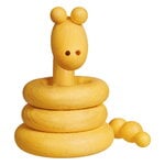 Aarikka Chinese Zodiac Snake wooden sculpture, yellow, view 3