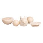 Aarikka Button magnets, 5 pcs, maple, view 3
