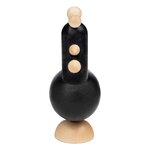 Aarikka Cockerel figurine, black - natural, extra image