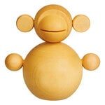 Aarikka Chinese Zodiac Monkey wooden sculpture, yellow, view 3
