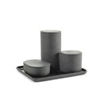Serax Cose container with lid, round, S, dark grey