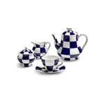 Serax Fête des Bêtes teapot, blue - white, extra image