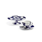 Serax Fête des Bêtes cake stand, blue - white, view 7