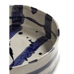 Serax Sophia deep round serving plate, beige - blue, view 3